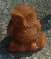 Wachsfigur Motiv Eule